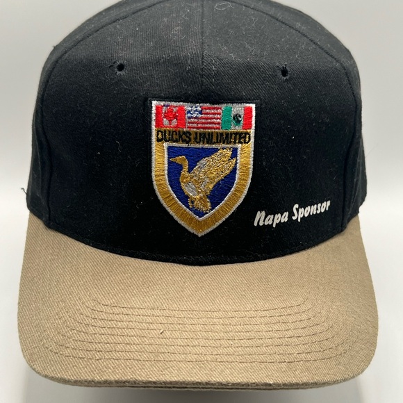 Ducks Unlimited Strapback Embroidered Logo Hat Cap Blue Hunting Vintage Retro - Picture 3 of 8